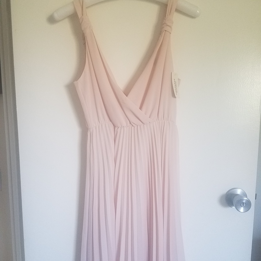Pink chiffon dress